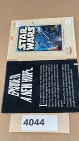 Star Wars - Nintendo NES- Manual Only **NO GAME! *Damaged*