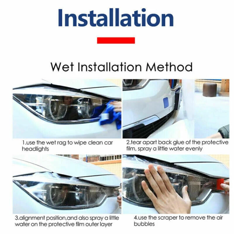 Película de envoltura de tinte de vinilo protección pintura humo faros precortados para Mazda CX-5 Foto 3 de 4