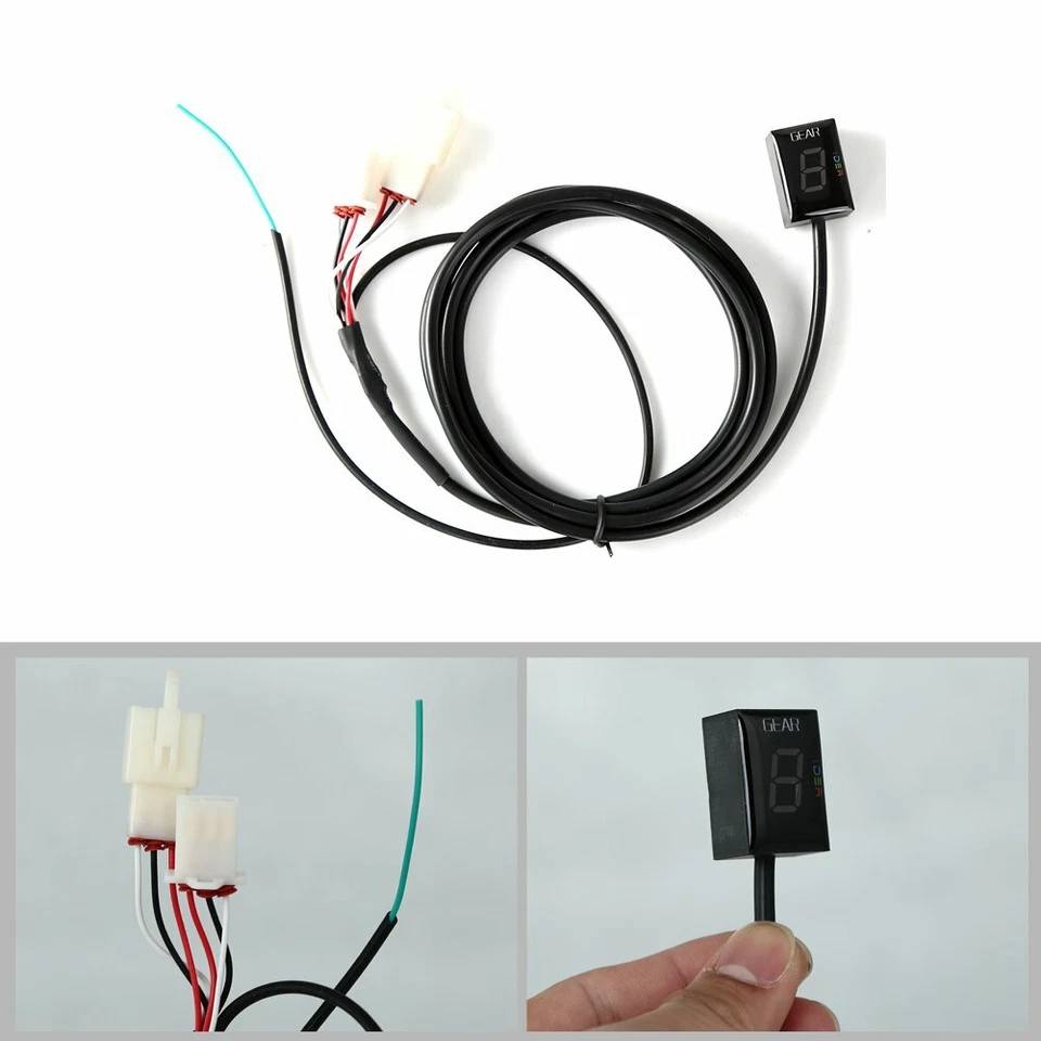 Indicador de engranajes LED rojo para Honda CBR600 CBR1100 VFR800 VTR1000 VT125C Foto 4 de 4