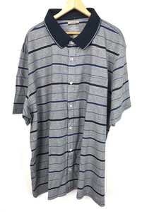 New Alfani Big & Tall Shirt Mens 3XB Navy Blue Stripe Button Front Short Sleeves 689439447121 | eBay