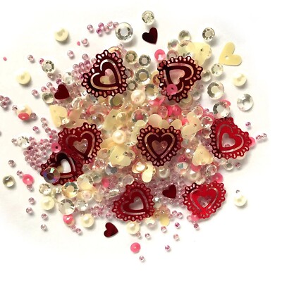 Valentine's Day Sparkletz Embellishments SPK142 - Buttons Galore - Craft Sewing