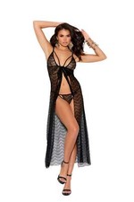 Elegant Moments 1989 Lace Slip On Gown Set