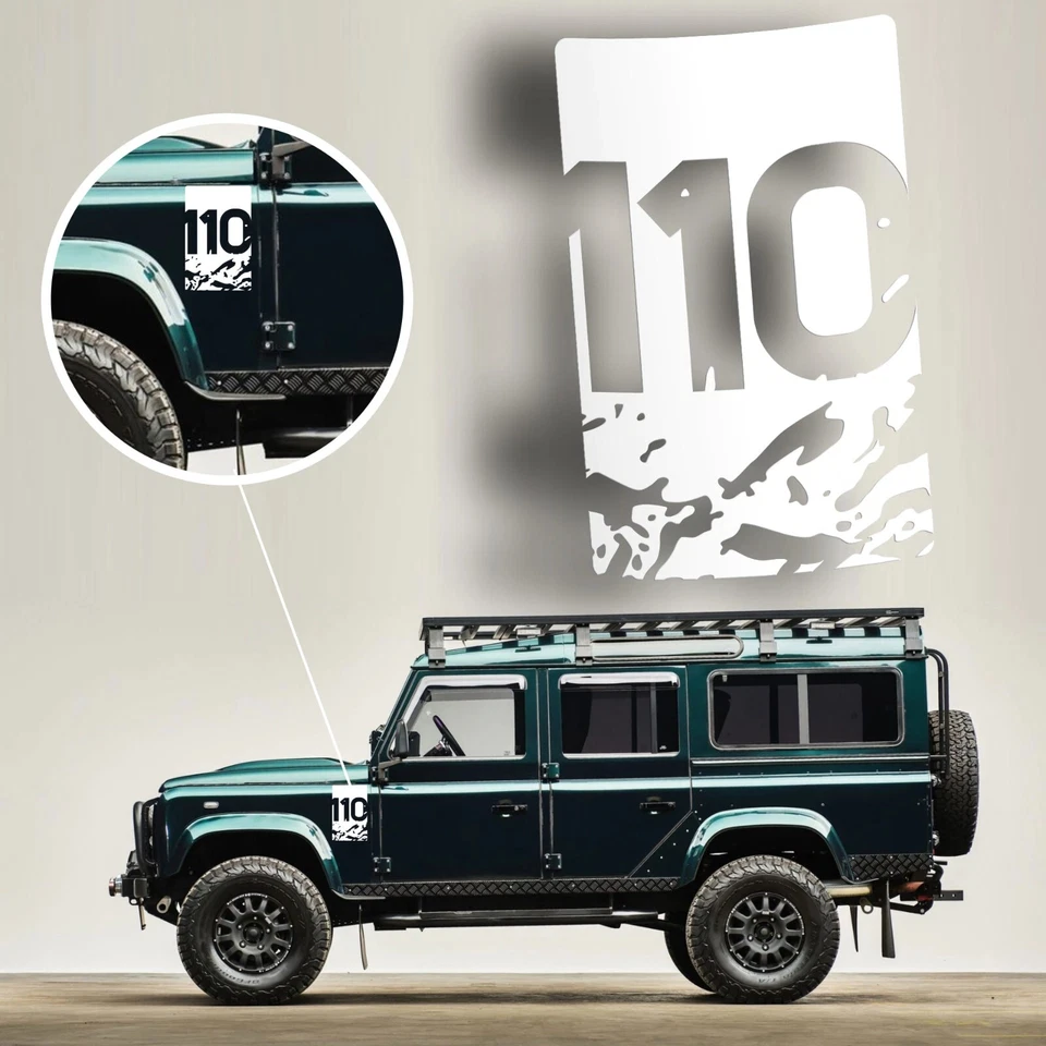 Land Rover Defender 90 110 130 Fender Vinyl Stickers - Durable Off-Road Decals - Изображение 3 из 4