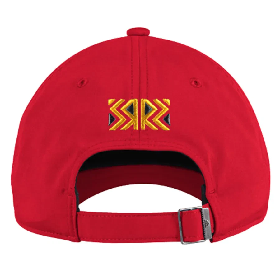 Men's Calgary Flames adidas Red Reverse Retro 2.0 - Unstructured Adjustable Hat - Image 2 of 2