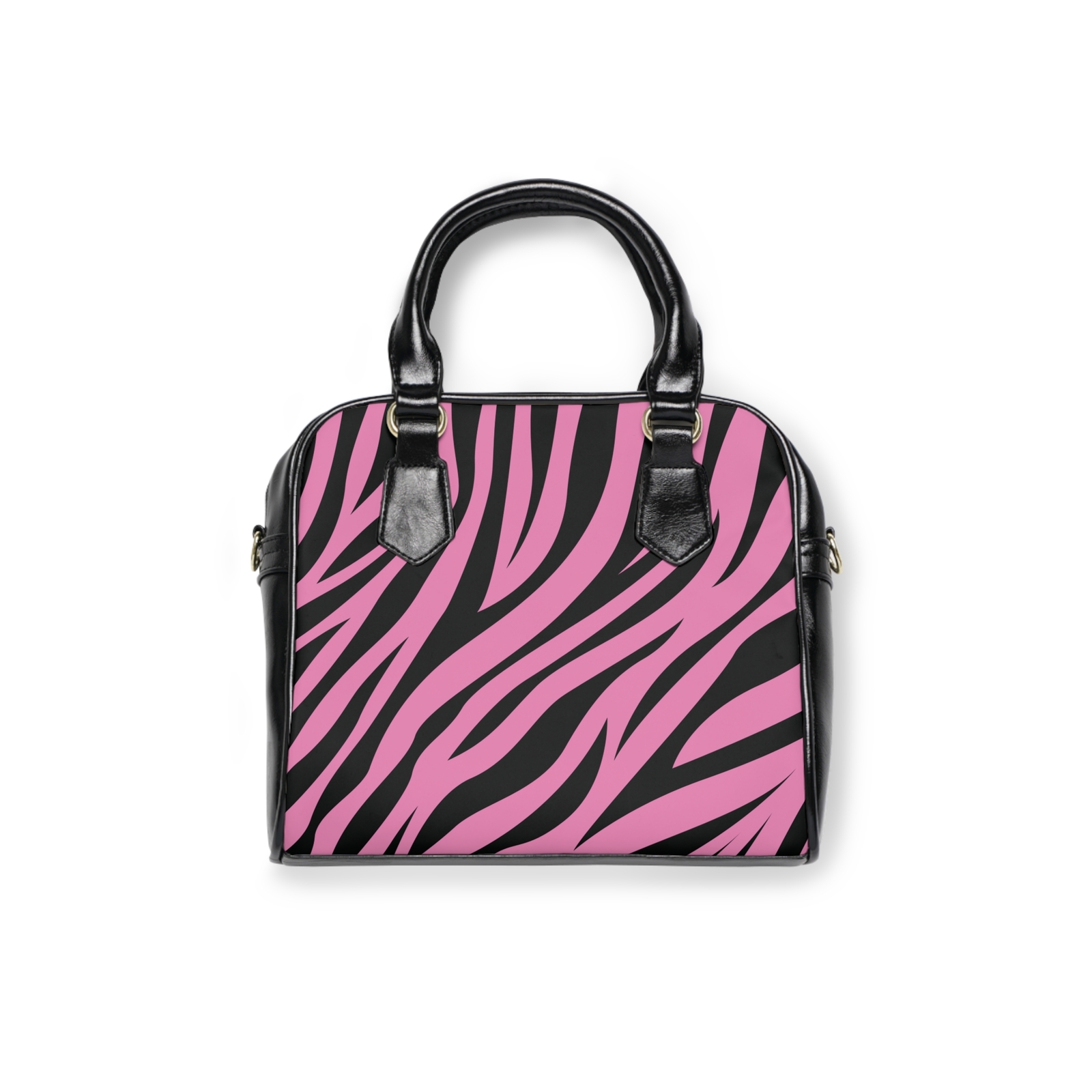 Pink Zebra Print Handbag, Shoulder Bag for Women, Fashion Purse, Trendy Tote,