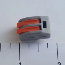 100 Pack XFITTING 222 Reusable Terminal Block Lever Home Wire Connector - 2 Way