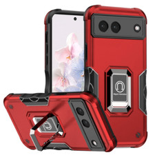 OPTIMUM Magnetic Ring Stand Hybrid Case Cover Red For Google Pixel 7