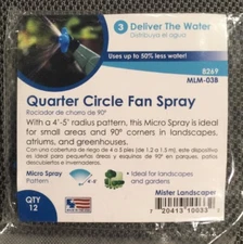 Drip Irrigation Micro Sprays Quarter-Circle Pattern 50 Psi Blue Finish 12-Pack