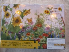Sunflower Inspirational Garden Puzzle -Complete, NEW- 1000 pieces Sealed
