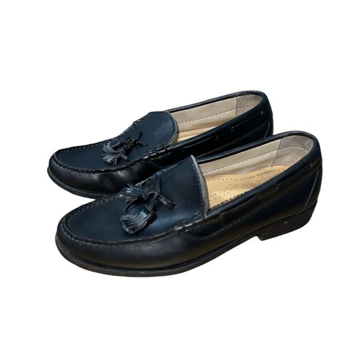 Allen Edmonds Men’s Coventry Loafers Size 8 Black Leather Dress Slip On Shoes - Picture 2 of 10