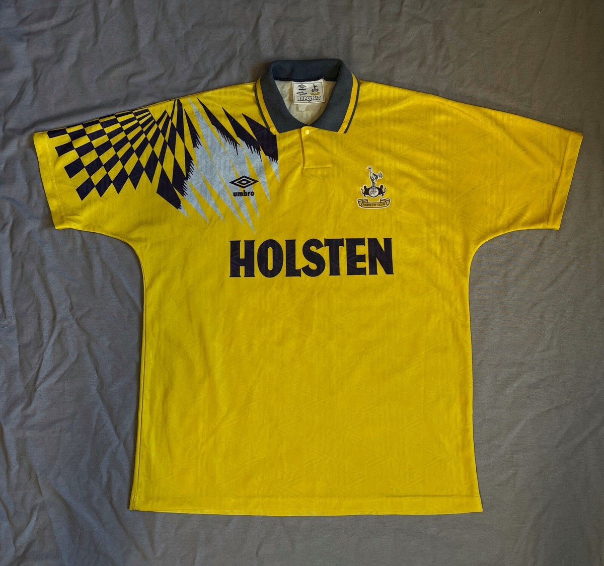 Maillot extérieur de Tottenham Hotspur 1991-1995, numéro 12, taille XL