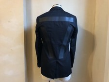 GIVENCHY RUNWAY TAILORED BLACK MONOCHROME DETAILS JACKET BLAZER S 48 38 2400