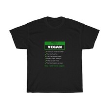 I'm a Vegan - Funny Unisex Heavy Cotton Tee