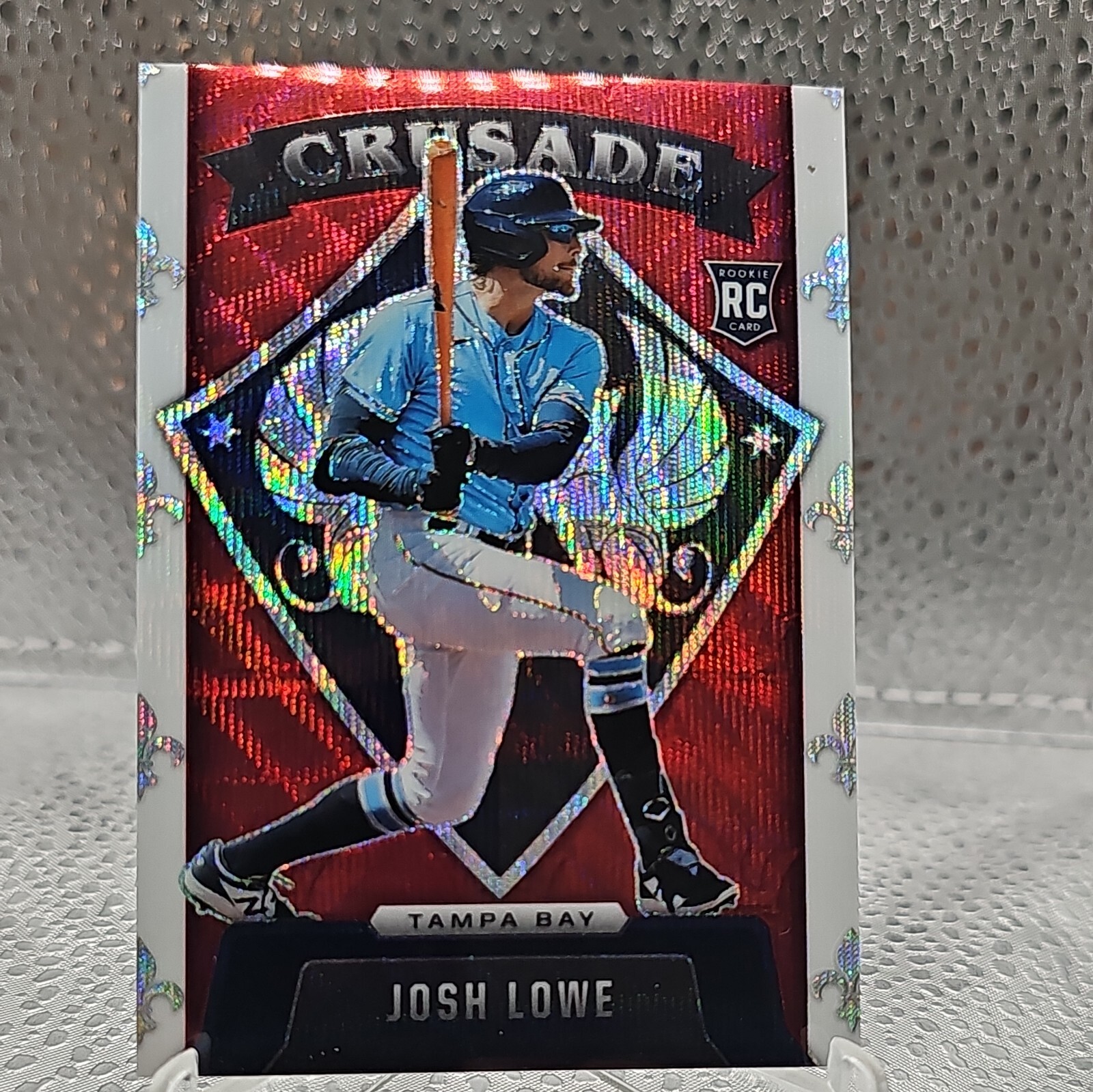 Panini Chronicles Josh Lowe Rookie Red Wave Prizm #8 104/199