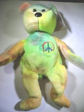 Peace TY Beanie  Fareham, Hants Tush 115 Stamp  PB120 MWMT