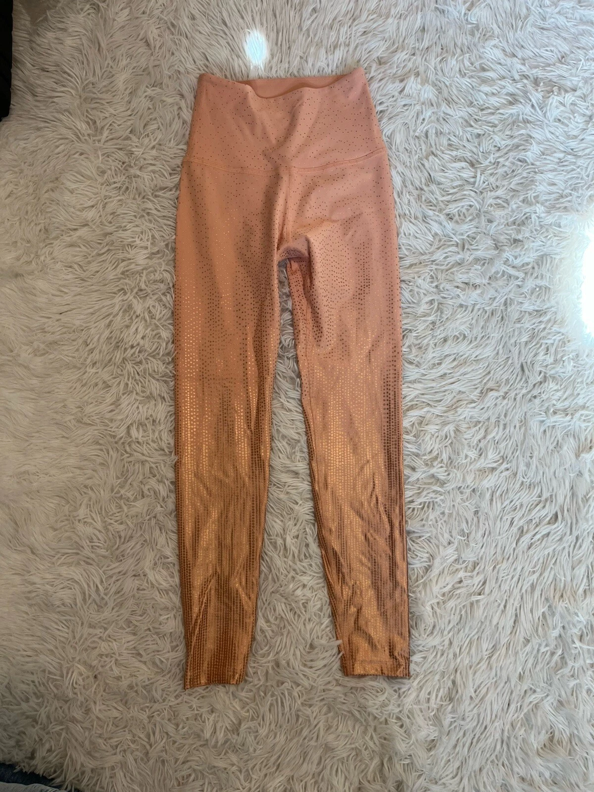 beyond-yoga ombre alloy gold metallic leggings