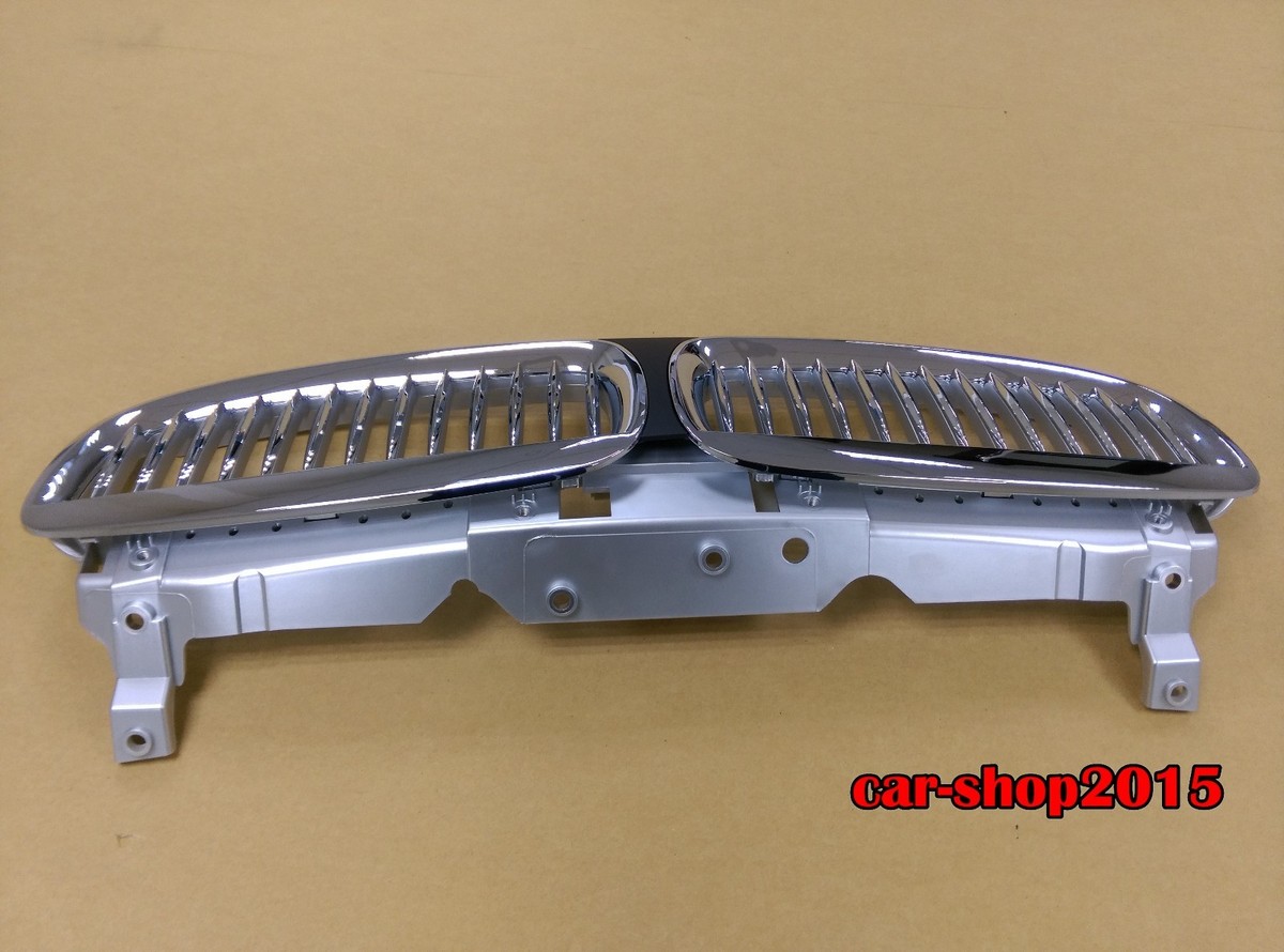 Front Chrome & Black Kidney Grille For 2002-2005 BMW E65 7-Series 745i/745Li | Direct Replacement 5 thumbnail image