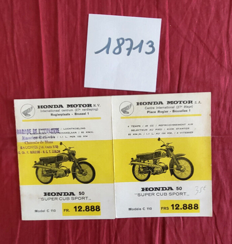 Brochure Vintage Hillman Super Minx – Grand Dépliant En Français, Occasion Collector