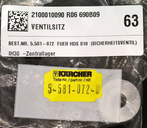 KÄRCHER Ventilsitz 5.581-072.0 - unbenutzt in OVP - Picture 6 of 8