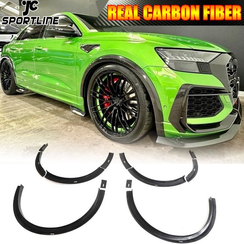 REAL CARBON Fender Flares Wheel Arch Trim Lips Fit For Audi RS Q8 RSQ8