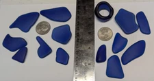 Tumbled Waves - Royal Blue Tumbled Glass