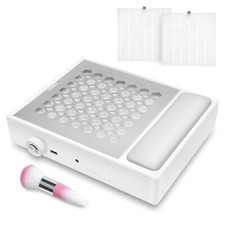 Nail Dust Collector Vacuum w/Cushion  TWO Filters White BRAND NEW IN BOX 