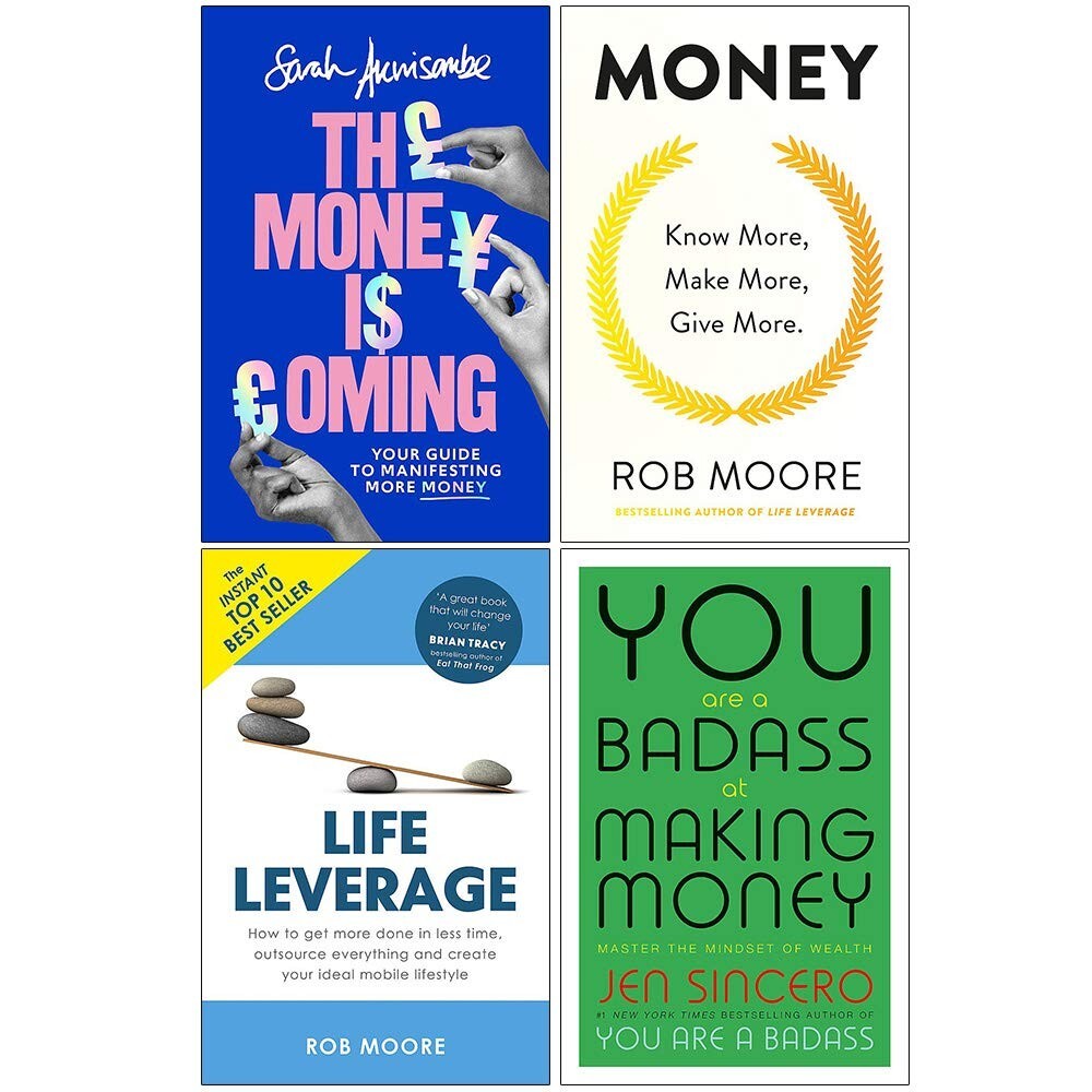 The Money is Coming (HB), Money Know More, Life Leverage 4 Books Collection Set