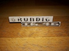 Grundig Emblem "Grundig TK 46" - aus Grundig TK46a Stereo Tonband Vollröhre