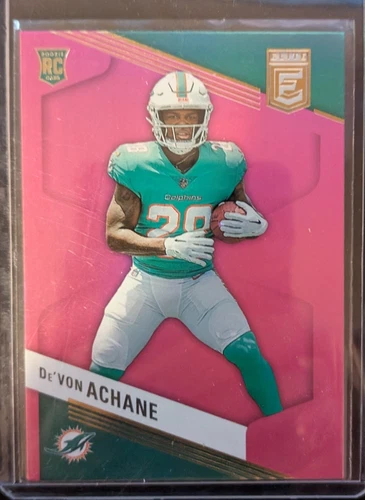 2023 Panini Donruss Elite - Rookies Pink #132 De'Von Achane (RC)