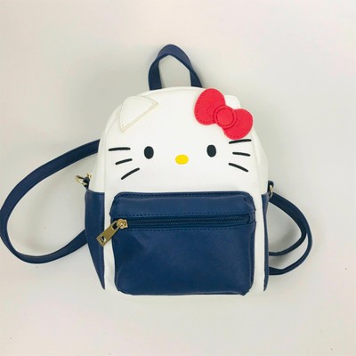 Sanrio Hello Kitty Mini zaino/borsa convertibile blu raro