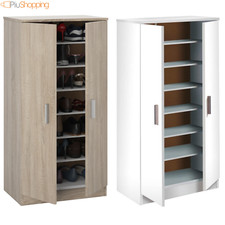 SCARPIERA KIT MOBILE MULTIUSO PORTA SCARPE 2 ANTE 6 RIPIANI ARMADIETTO IN LEGNO