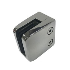 Zamack Mirror Glass Clamp (Internal Use Only) - Flat Backed / Suitable for 10mm 