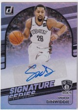 2020-21 Panini Donruss Basketball Signature Series Spencer Dinwiddie Auto