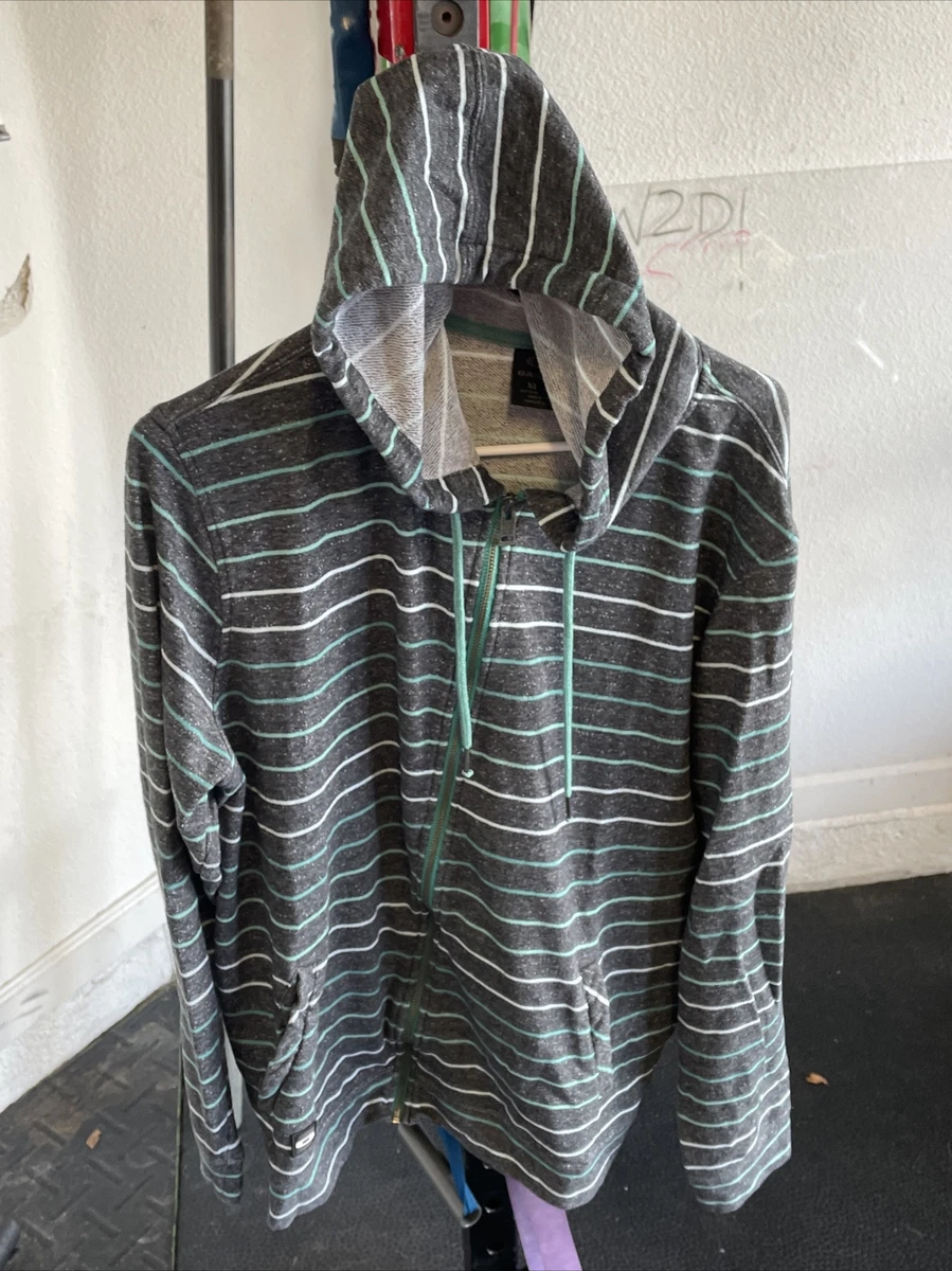 oakley hoodie grey stripe full zip vintage Sz Xl | eBay
