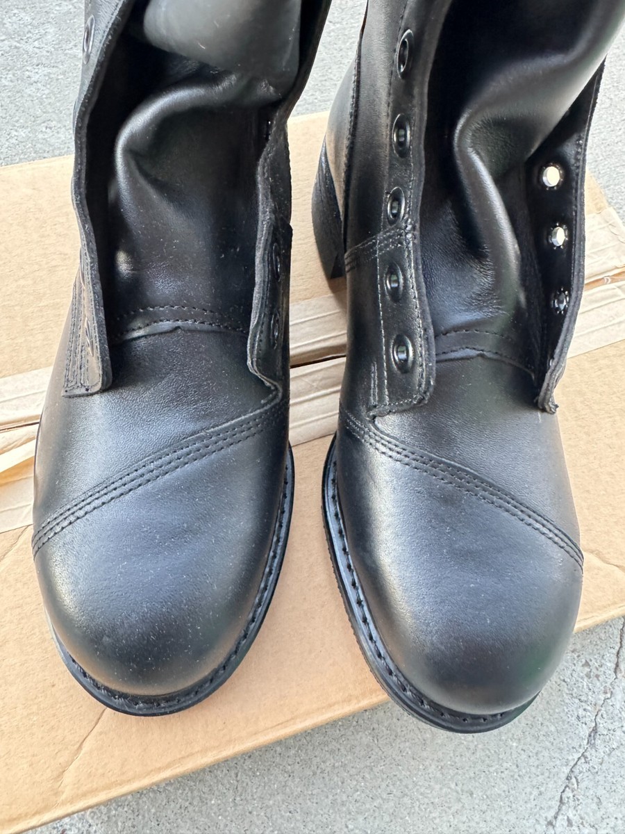NEW GENUINE USGI 1998 US MILITARY LEATHER CLIMBERS BOOTS - SIZE