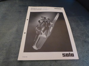 Orig. Ersatzteilliste Solo 639/645 Motorsägen