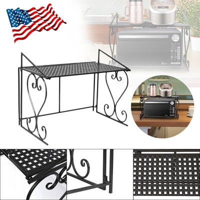 Microwave Oven Rack Kitchen Organizer Counter Cabinet Storage Sturdy Metal Shelf 712836566161 | eBay