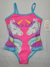 Wonder Nation Unicorn Girl's Bathing Swim Swimming Suit Size 2T New