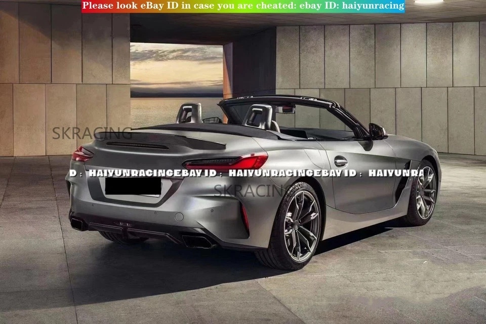 Fit For BMW Z4 G29 Convertible 2020-2021 Gloss black Rear Trunk Spoiler Wing - Image 4 of 4