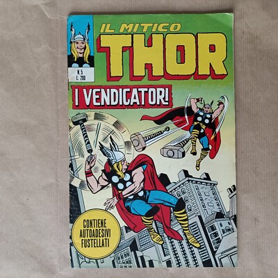Thor No. 5 - The First of the Avengers in Italy - Corn Editorial - 1971 - Good