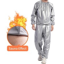 .Fitness Sweat Sauna Suit Weight Loss Full Body Sweat Sauna Suit Exercise Gym