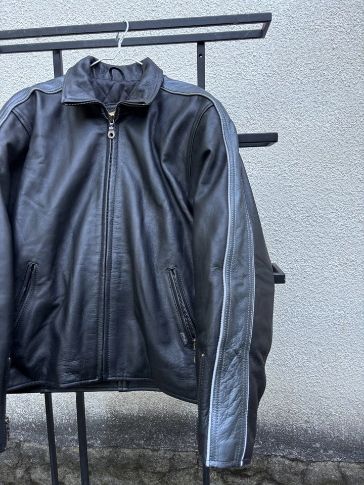 Rare VTG Yohji Yamamoto Style Cropped Kanye Boxy Leather Jacket - Image 4 of 4