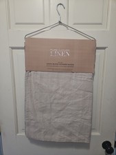 Pure Luxury BELGIAN Blue Linen LINED Natural Panels Drapes Curtains 50x96"