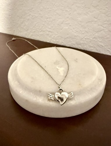 MOVING SALE | Women’s Sterling Silver Mini Flying Heart Necklace by Nina Designs