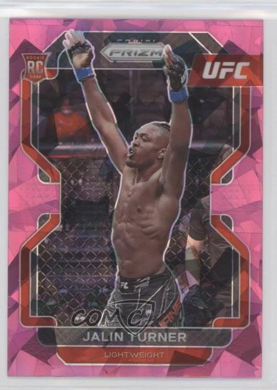 2022 Panini Prizm UFC Pink Ice Prizm Jalin Turner #164 Rookie RC
