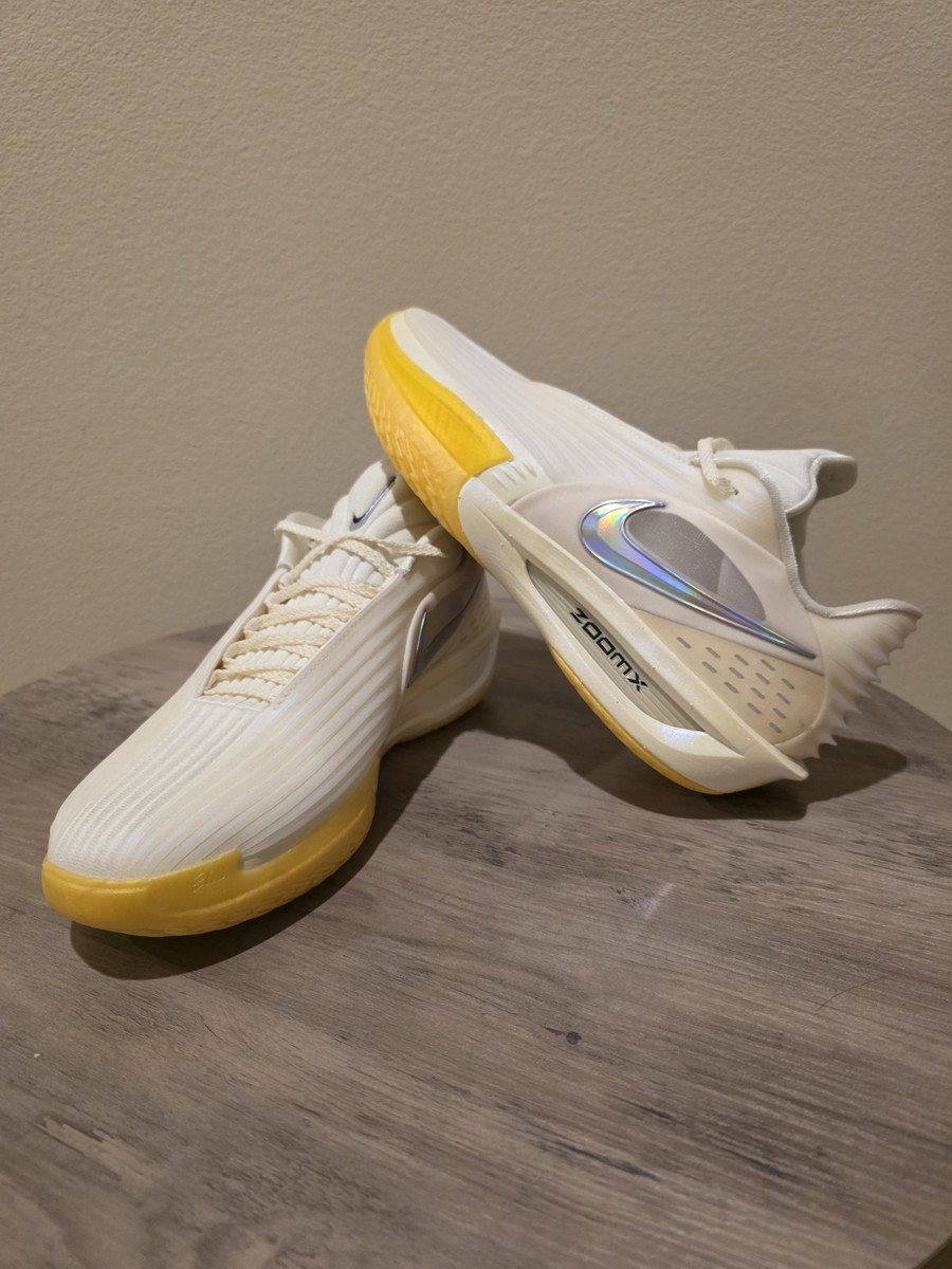 Nike テニスシューズ ホワイト/イエロー Nike Air Zoom GT Cut 3 Turbo JuJu Watkins Coconut Milk Men's 9.5