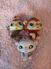 Petshop Singe #2209 191 1510 Paillette Glitter Vintage Set Lot Pet Shop Baby