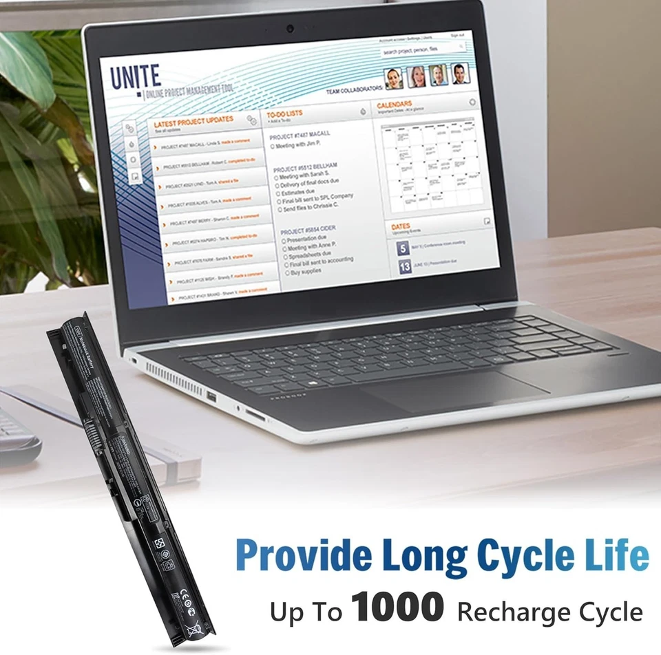 Batería para portátil VI04 para HP ProBook 440 G2 450 G2 TPN-Q140 Q141 Q142 Q143 2600mAh Foto 4 de 4