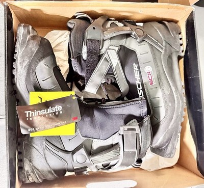 Fischer BCX6 Men's Nordic Cross-Country Ski Boots Black Brown EU 41 NWT