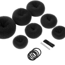 7 Pcs Donut Hair Bun Maker Set Doughnut Bun Ring Styler Maker for Women